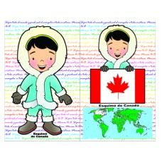 Almofadas - Missões - Criança Esquimó do Canada G